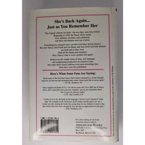 Nancy Drew Mystery Secret Of Red Gate Farm Original Text Hardcover Applewood - Picture 10 of 12